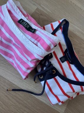 🔥CLEAROUT🔥3/$25🔥Lauren Ralph Lauren & Tommy Hilfiger Striped Top Bundle 2pc